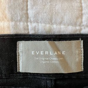 NWOT black Everlane Original Cheeky Jean, size 26 crop